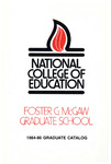 National College of Education Graduate Catalog, 1984-86