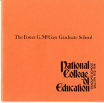 National College of Education Graduate Bulletin, 1972-74