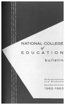 National College of Education Bulletin, 1962-63