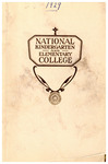 National Kindergarten and Elementary College Bulletin, 1928-29