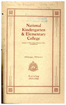 National Kindergarten and Elementary College Catalog, 1919-20