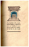 National Kindergarten and Elementary College Catalog, 1925-26