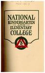 National Kindergarten and Elementary College Catalog, 1926-27