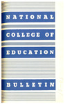 National College of Education Bulletin, 1950-51