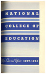 National College of Education Bulletin, 1937-38 by National College of Education