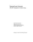 National Louis University Undergraduate and Graduate Catalog, 2006-2007 by National Louis University